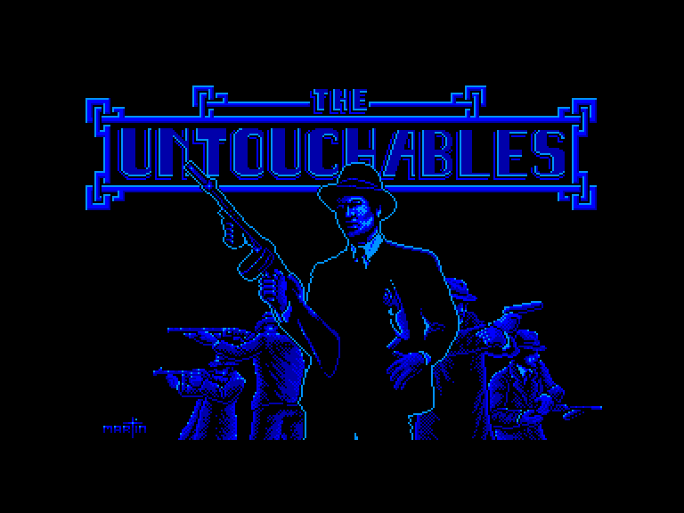 screenshot of the Amstrad CPC game Untouchables (the) by GameBase CPC