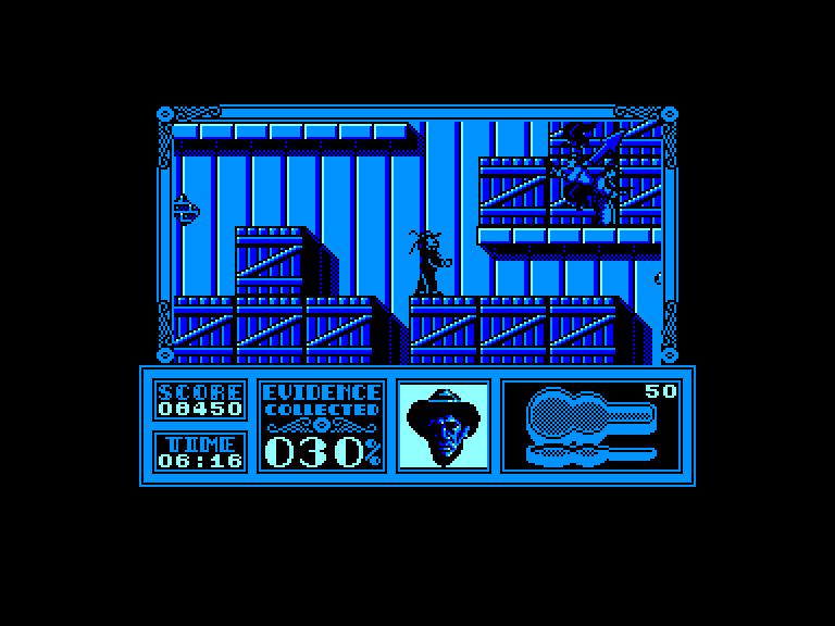 screenshot of the Amstrad CPC game Untouchables (the) by GameBase CPC