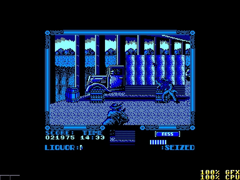 screenshot of the Amstrad CPC game Untouchables (the) by GameBase CPC