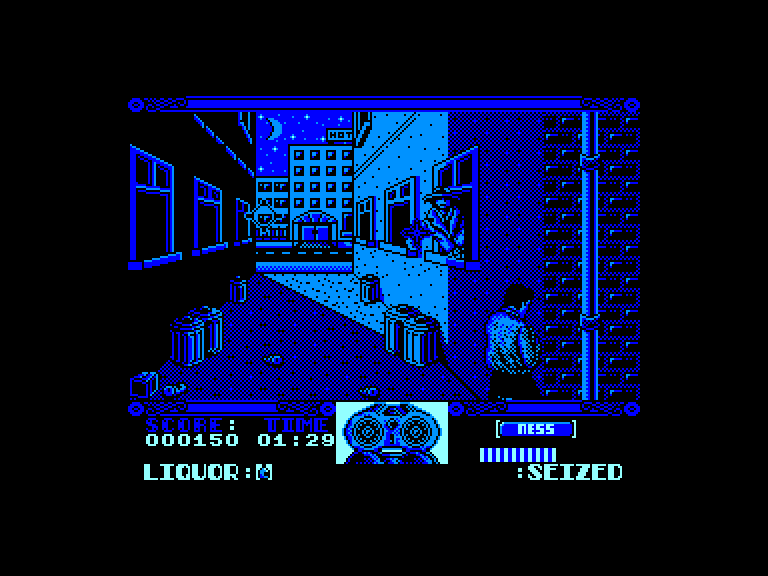 screenshot of the Amstrad CPC game Untouchables (the) by GameBase CPC