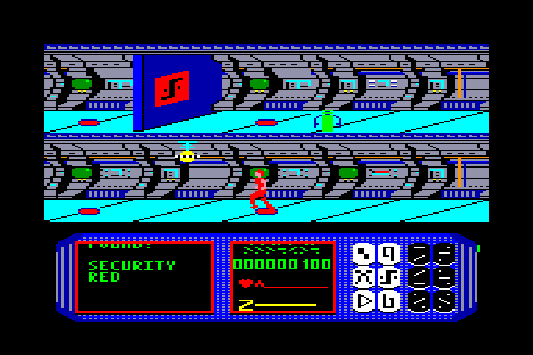 screenshot of the Amstrad CPC game V by GameBase CPC