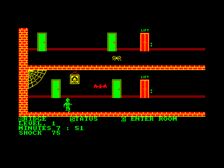 screenshot of the Amstrad CPC game Vampire killer by GameBase CPC