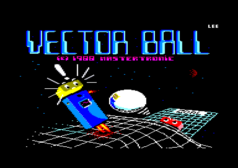 screenshot of the Amstrad CPC game Vector Ball by GameBase CPC