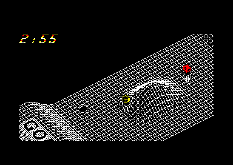 screenshot of the Amstrad CPC game Vector ball by GameBase CPC