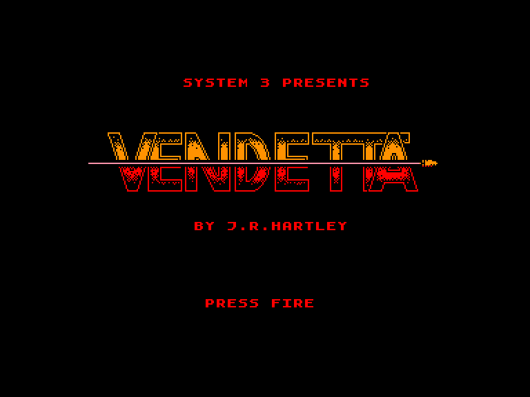 screenshot of the Amstrad CPC game Vendetta by GameBase CPC