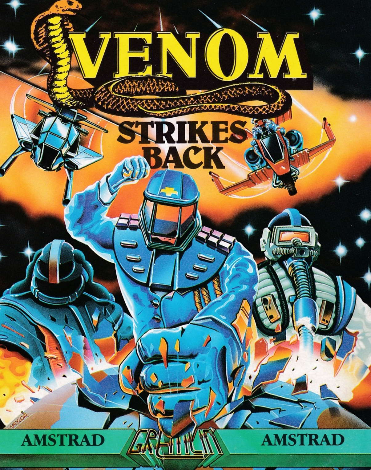 screenshot of the Amstrad CPC game Venom Strikes Back by GameBase CPC