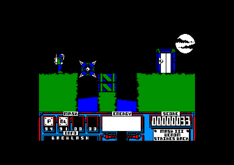 screenshot of the Amstrad CPC game Venom Strikes Back by GameBase CPC