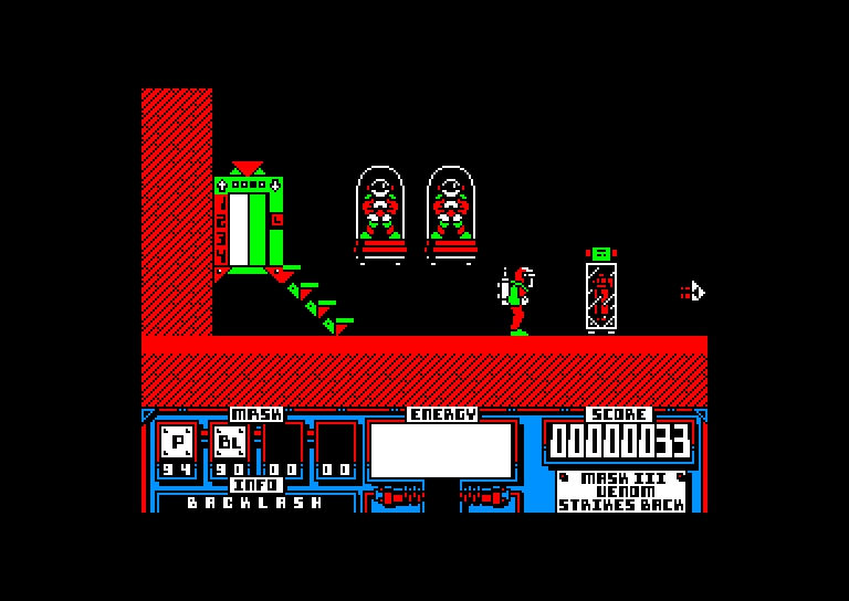 screenshot of the Amstrad CPC game Venom Strikes Back by GameBase CPC