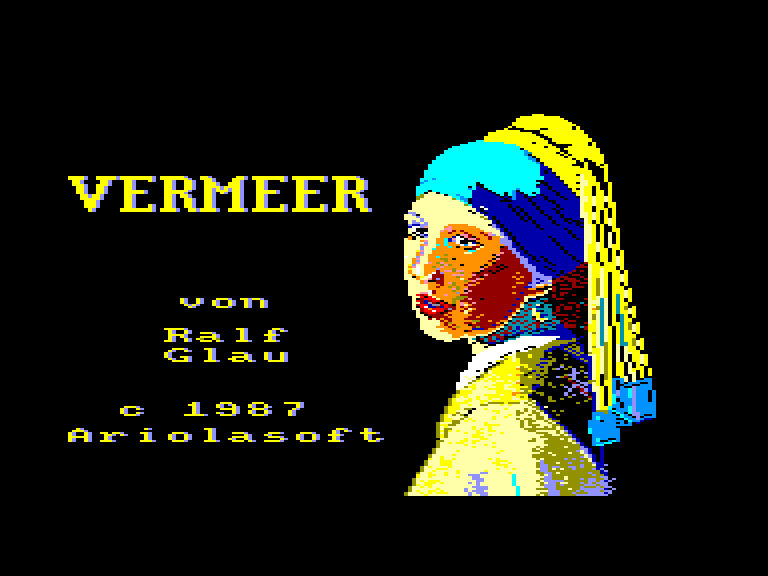 screenshot of the Amstrad CPC game Vermeer by GameBase CPC