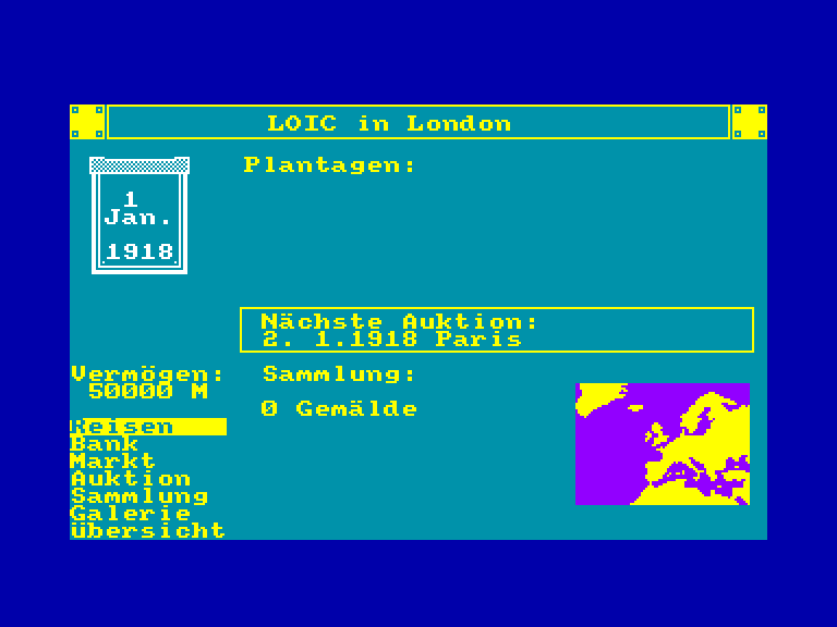 screenshot of the Amstrad CPC game Vermeer by GameBase CPC