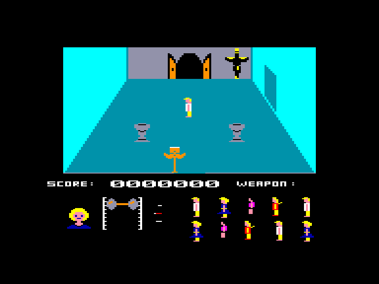 screenshot of the Amstrad CPC game Friday the 13th by GameBase CPC