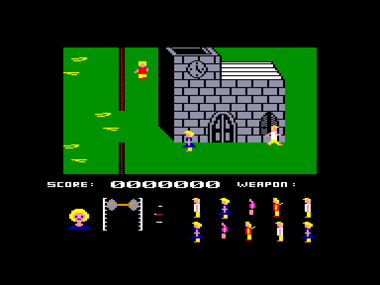 screenshot of the Amstrad CPC game Friday the 13th by GameBase CPC