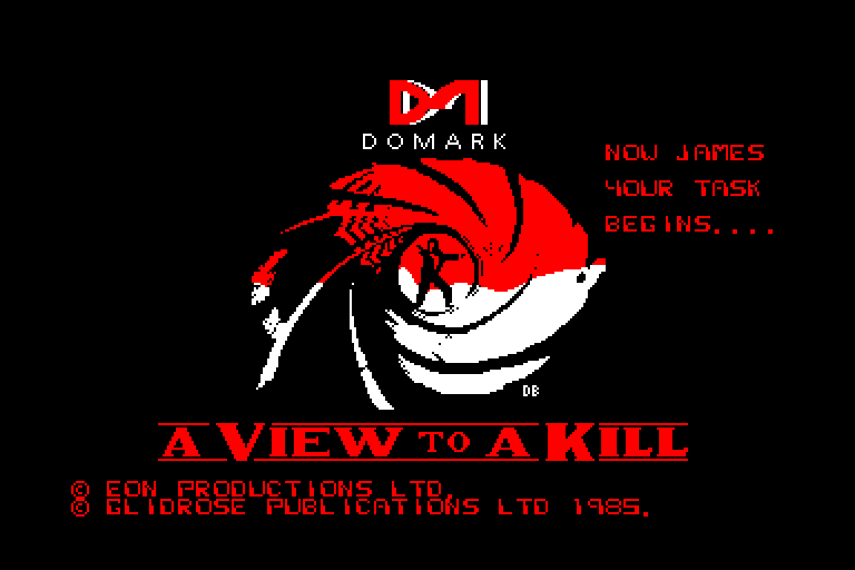 screenshot of the Amstrad CPC game View to a Kill (a) by GameBase CPC