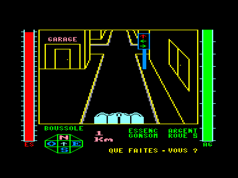 screenshot of the Amstrad CPC game Ville infernale (la) by GameBase CPC