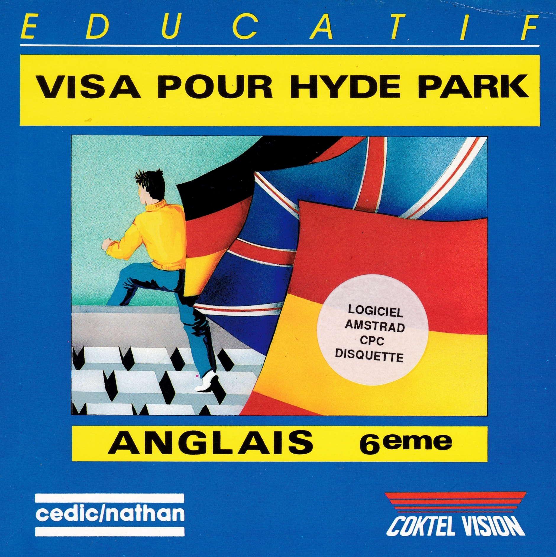 screenshot of the Amstrad CPC game Visa pour hyde park by GameBase CPC