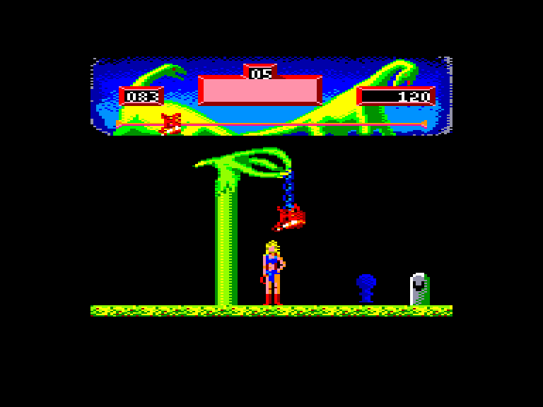 screenshot of the Amstrad CPC game Vixen by GameBase CPC