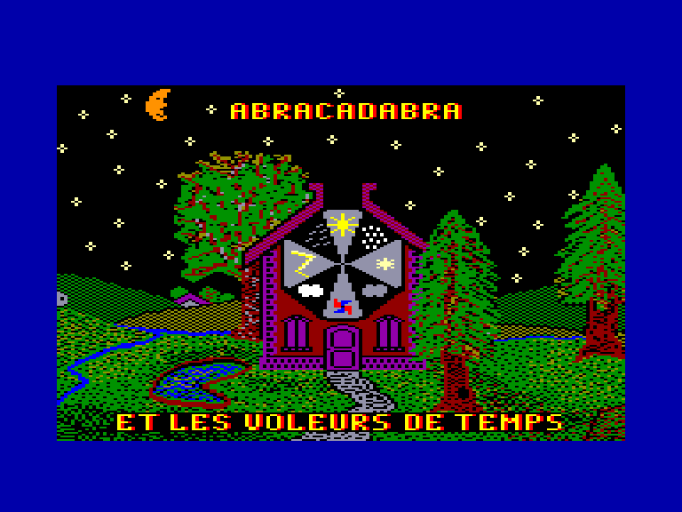 screenshot of the Amstrad CPC game Abracadabra et les voleurs de temps by GameBase CPC