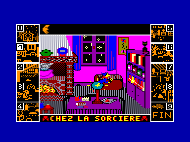 screenshot of the Amstrad CPC game Abracadabra et les voleurs de temps by GameBase CPC