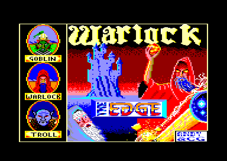 screenshot of the Amstrad CPC game Warlock by GameBase CPC