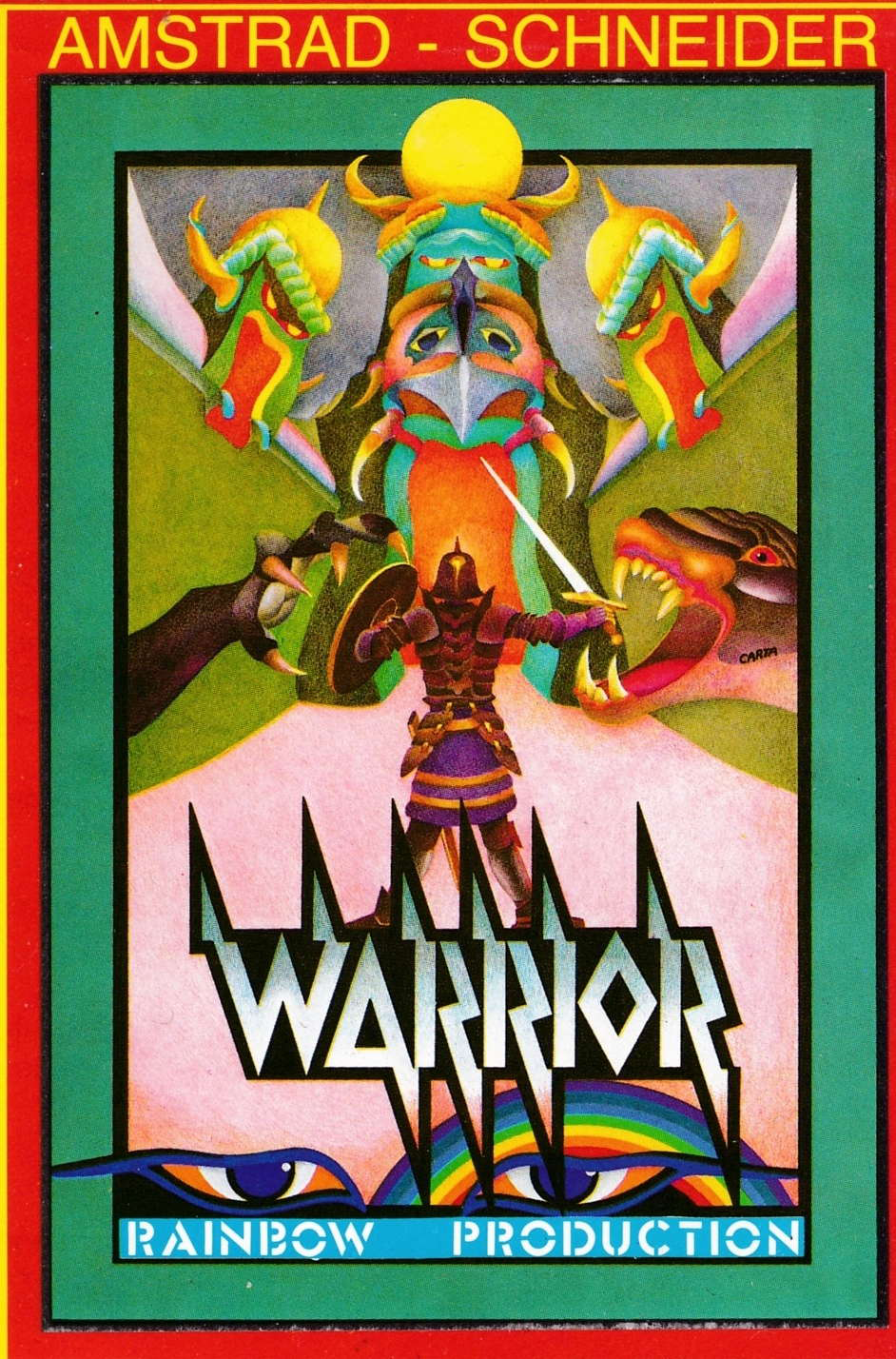 screenshot of the Amstrad CPC game Warrior by GameBase CPC