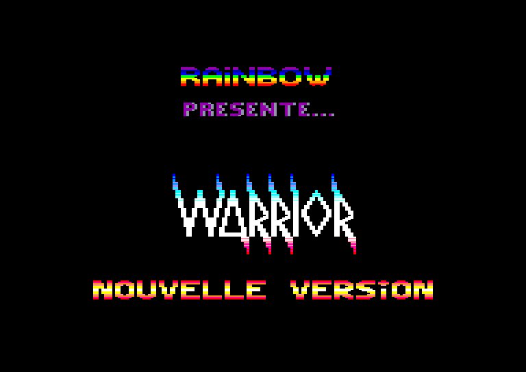 screenshot of the Amstrad CPC game Warrior+ by GameBase CPC