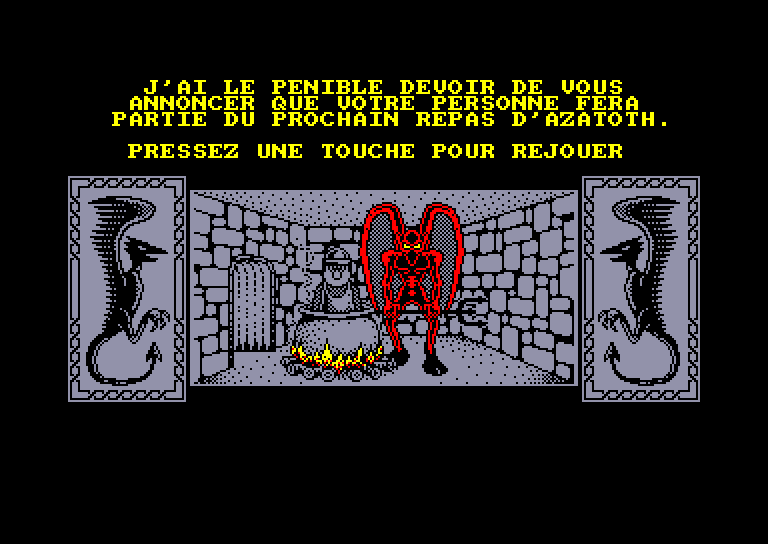 screenshot of the Amstrad CPC game Warrior + by GameBase CPC
