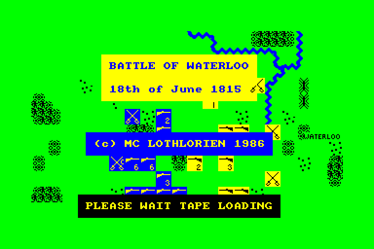 screenshot of the Amstrad CPC game Waterloo by GameBase CPC