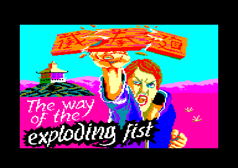 screenshot of the Amstrad CPC game Way of the exploding fist (the) by GameBase CPC