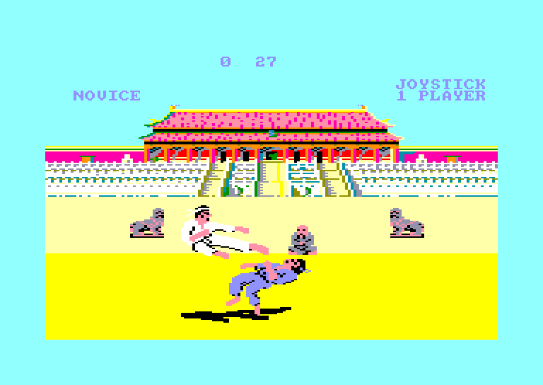 screenshot of the Amstrad CPC game Way of the exploding fist (the) by GameBase CPC