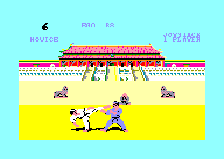 screenshot of the Amstrad CPC game Way of the exploding fist (the) by GameBase CPC