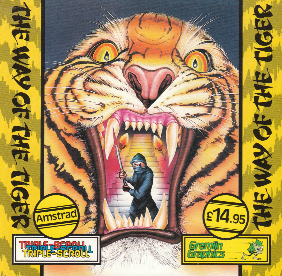 screenshot of the Amstrad CPC game Way of the tiger (the) by GameBase CPC