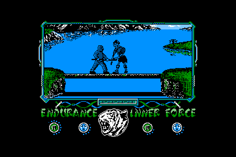 screenshot of the Amstrad CPC game Way of the tiger (the) by GameBase CPC