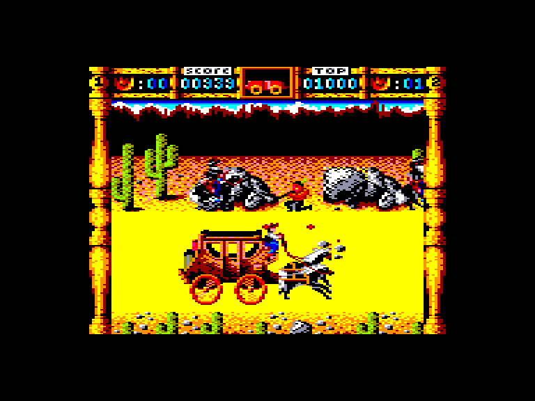 screenshot of the Amstrad CPC game Wells and Fargo by GameBase CPC