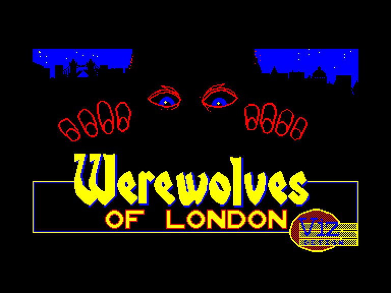 screenshot of the Amstrad CPC game Werewolves of London by GameBase CPC