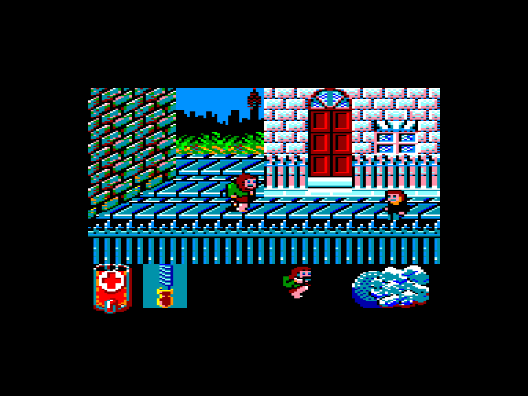 screenshot of the Amstrad CPC game Werewolves of London by GameBase CPC