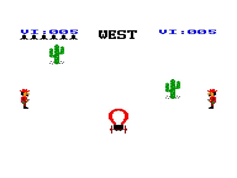 screenshot of the Amstrad CPC game Buffalo Bill's Rodeo Games by GameBase CPC