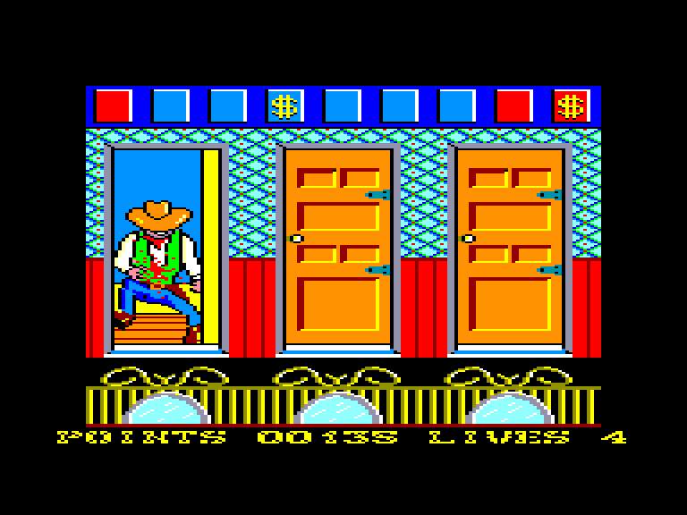 screenshot of the Amstrad CPC game West Bank by GameBase CPC