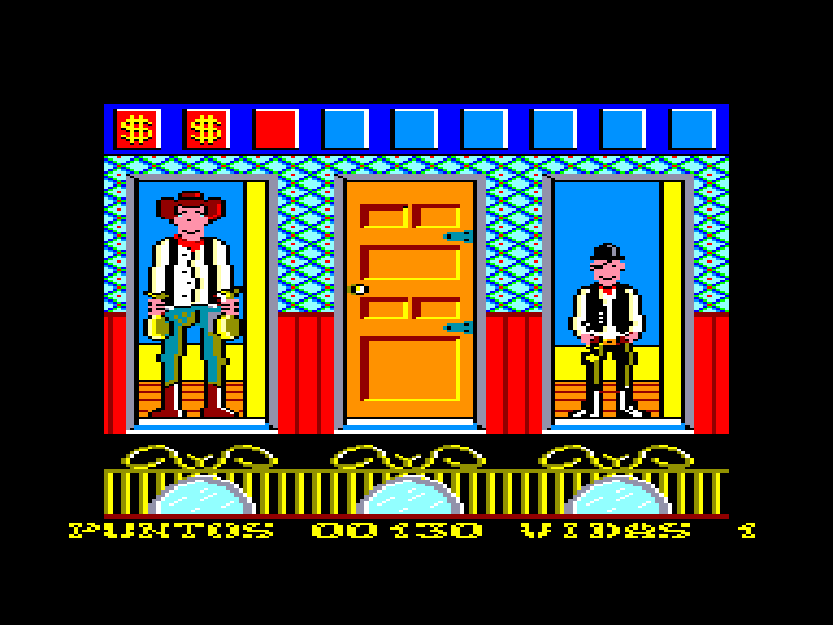 screenshot of the Amstrad CPC game West Bank by GameBase CPC