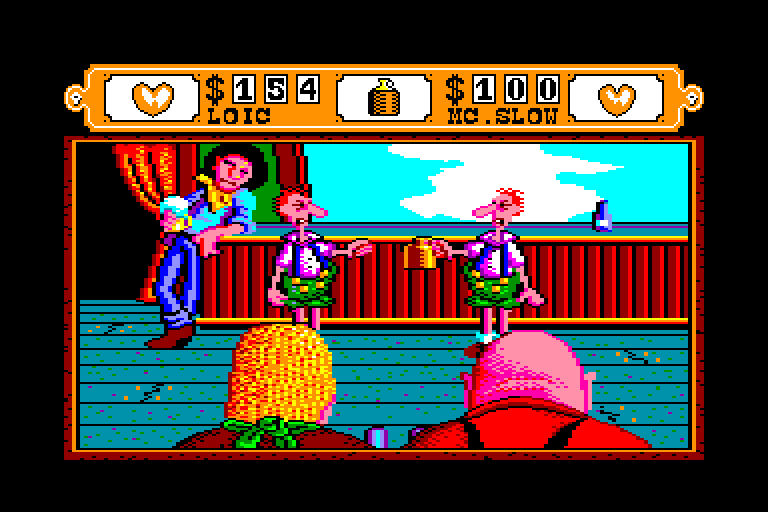 screenshot of the Amstrad CPC game Western games by GameBase CPC