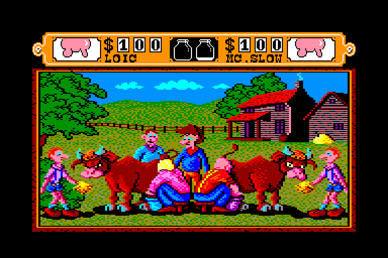 screenshot of the Amstrad CPC game Western games by GameBase CPC