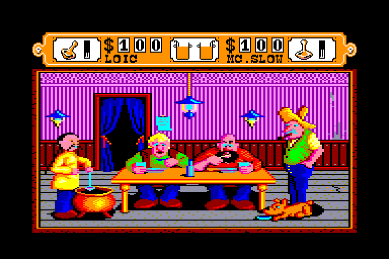 screenshot of the Amstrad CPC game Western games by GameBase CPC