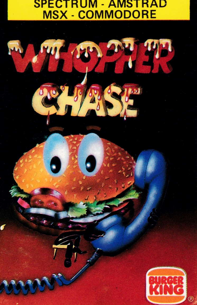 screenshot of the Amstrad CPC game Whopper chase by GameBase CPC