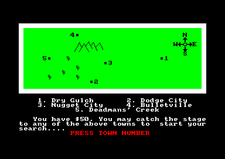 screenshot of the Amstrad CPC game Wild bunch (the) by GameBase CPC