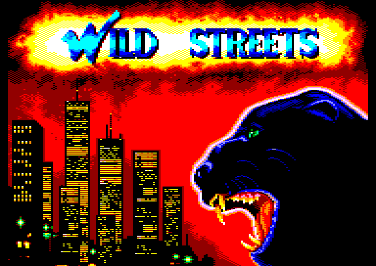 screenshot of the Amstrad CPC game Wild Streets by GameBase CPC