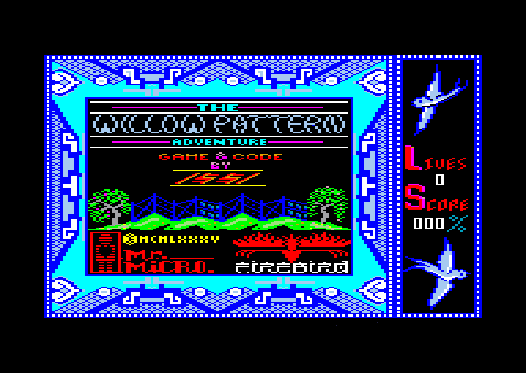 screenshot of the Amstrad CPC game Willow Pattern by GameBase CPC