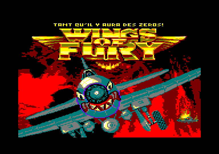 screenshot of the Amstrad CPC game Wings of fury by GameBase CPC