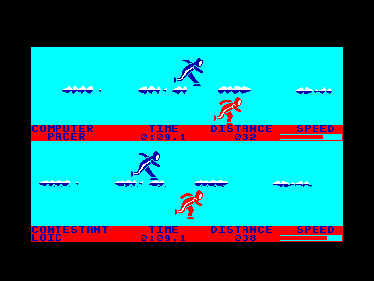 screenshot of the Amstrad CPC game Winter Games by GameBase CPC