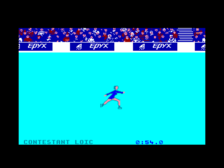 screenshot of the Amstrad CPC game Winter Games by GameBase CPC