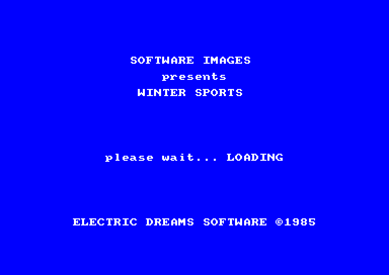 screenshot of the Amstrad CPC game Winter sports