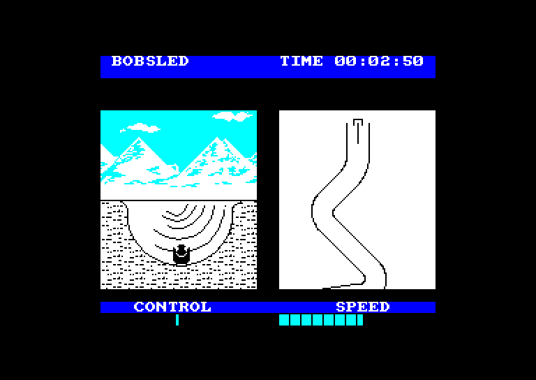 screenshot of the Amstrad CPC game Winter sports by GameBase CPC